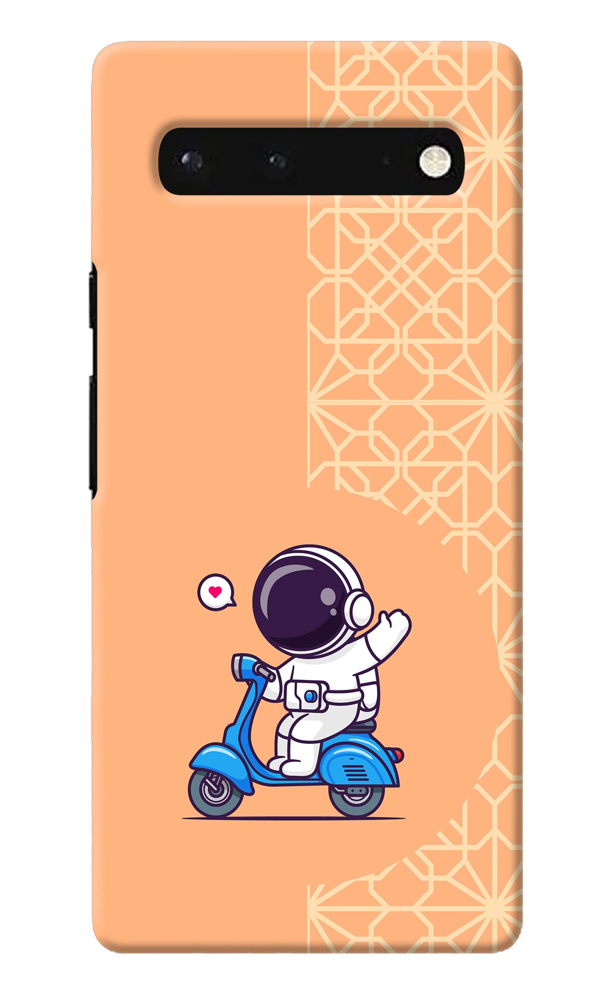 Cute Astronaut Riding Google Pixel 6 Back Cover