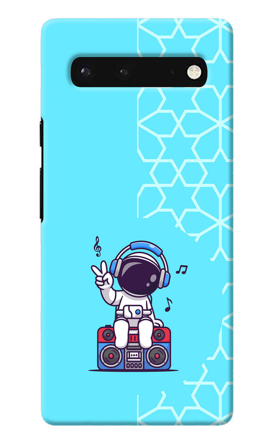 Cute Astronaut Chilling Google Pixel 6 Back Cover