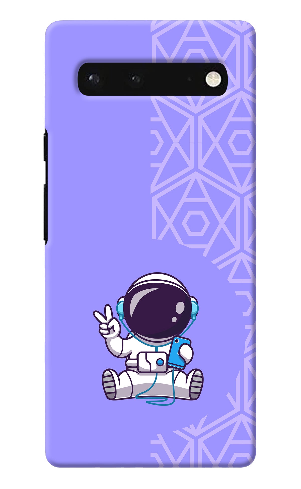 Cute Astronaut Chilling Google Pixel 6 Back Cover