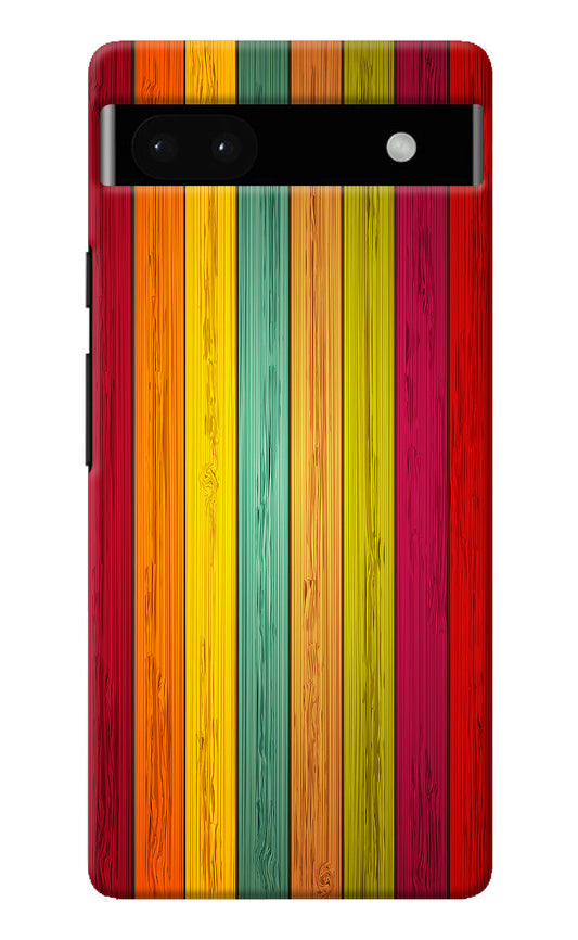 Multicolor Wooden Google Pixel 6A Back Cover