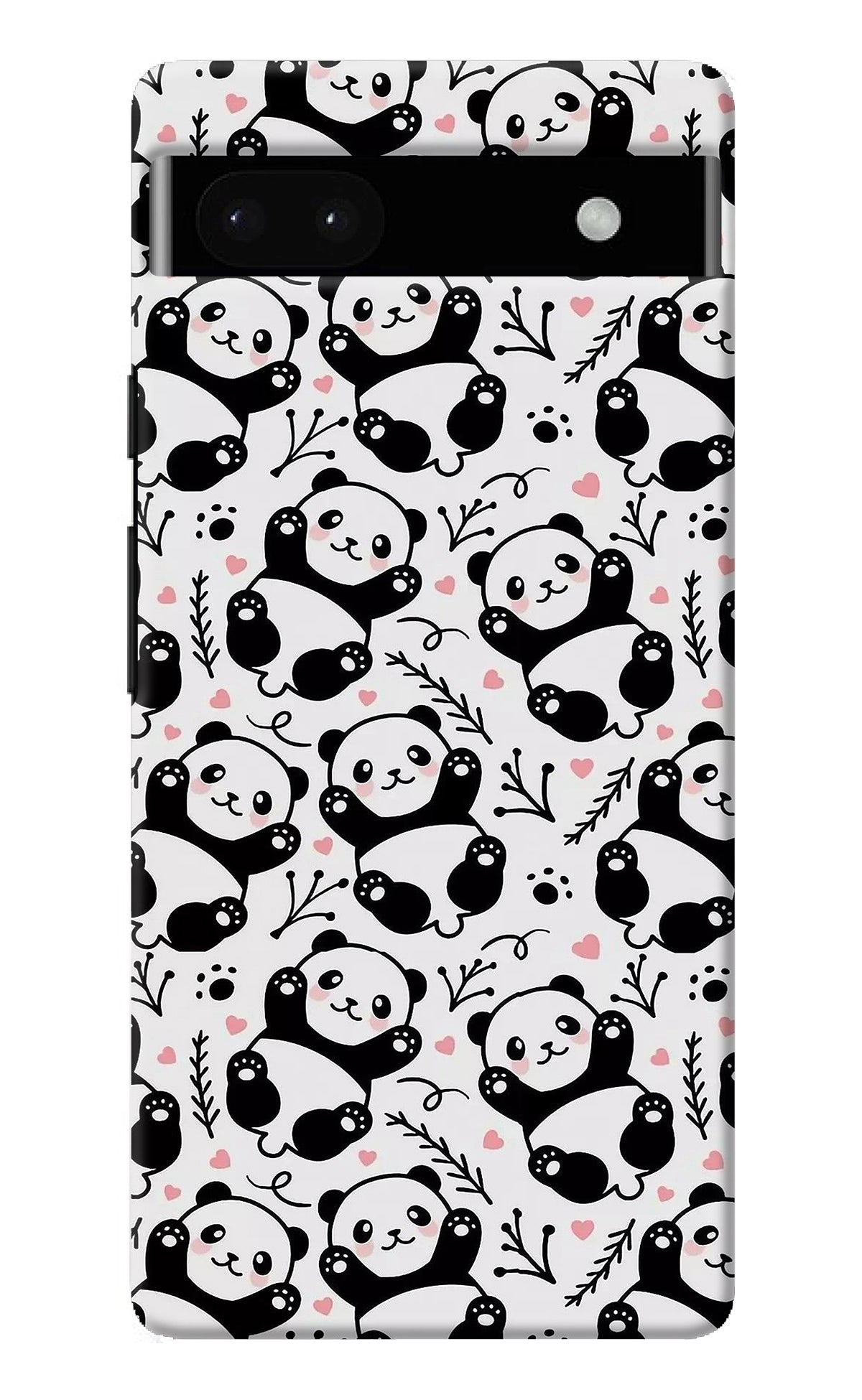 Cute Panda Google Pixel 6A Back Cover