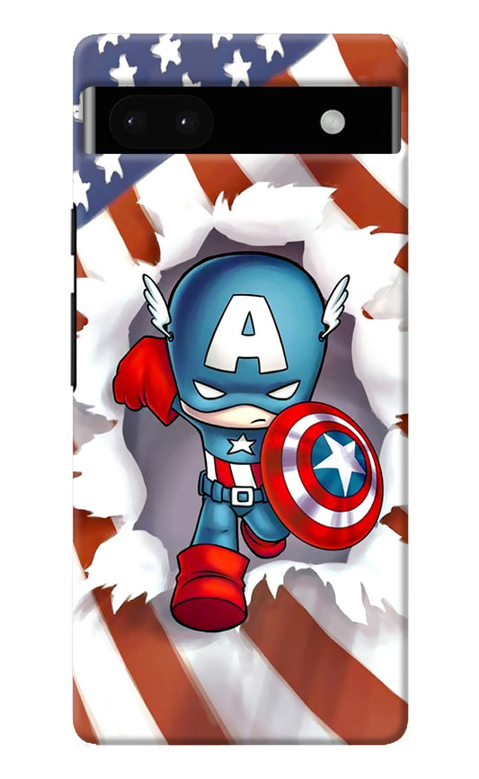 Captain America Google Pixel 6A Back Cover