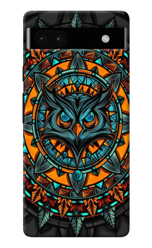 Angry Owl Art Google Pixel 6A Back Cover