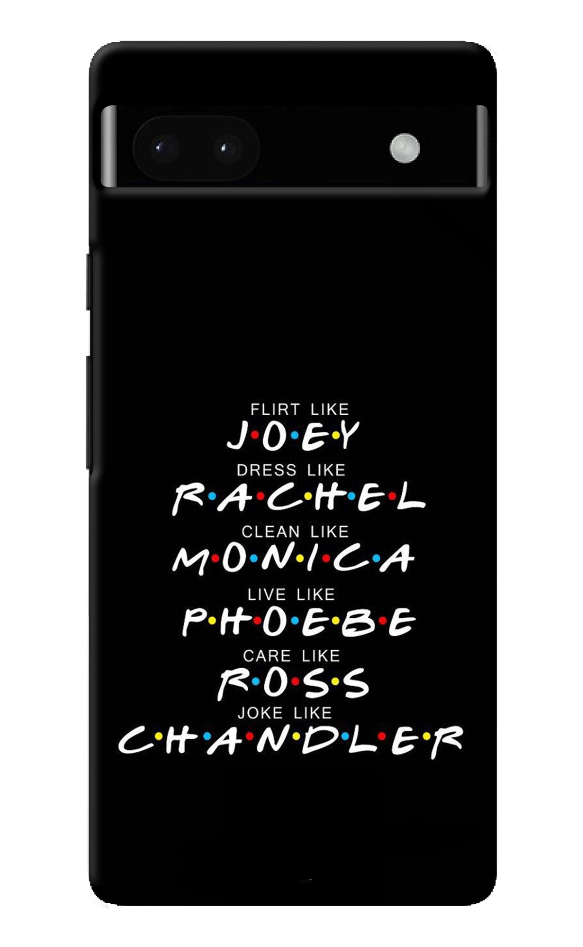 FRIENDS Character Google Pixel 6A Back Cover