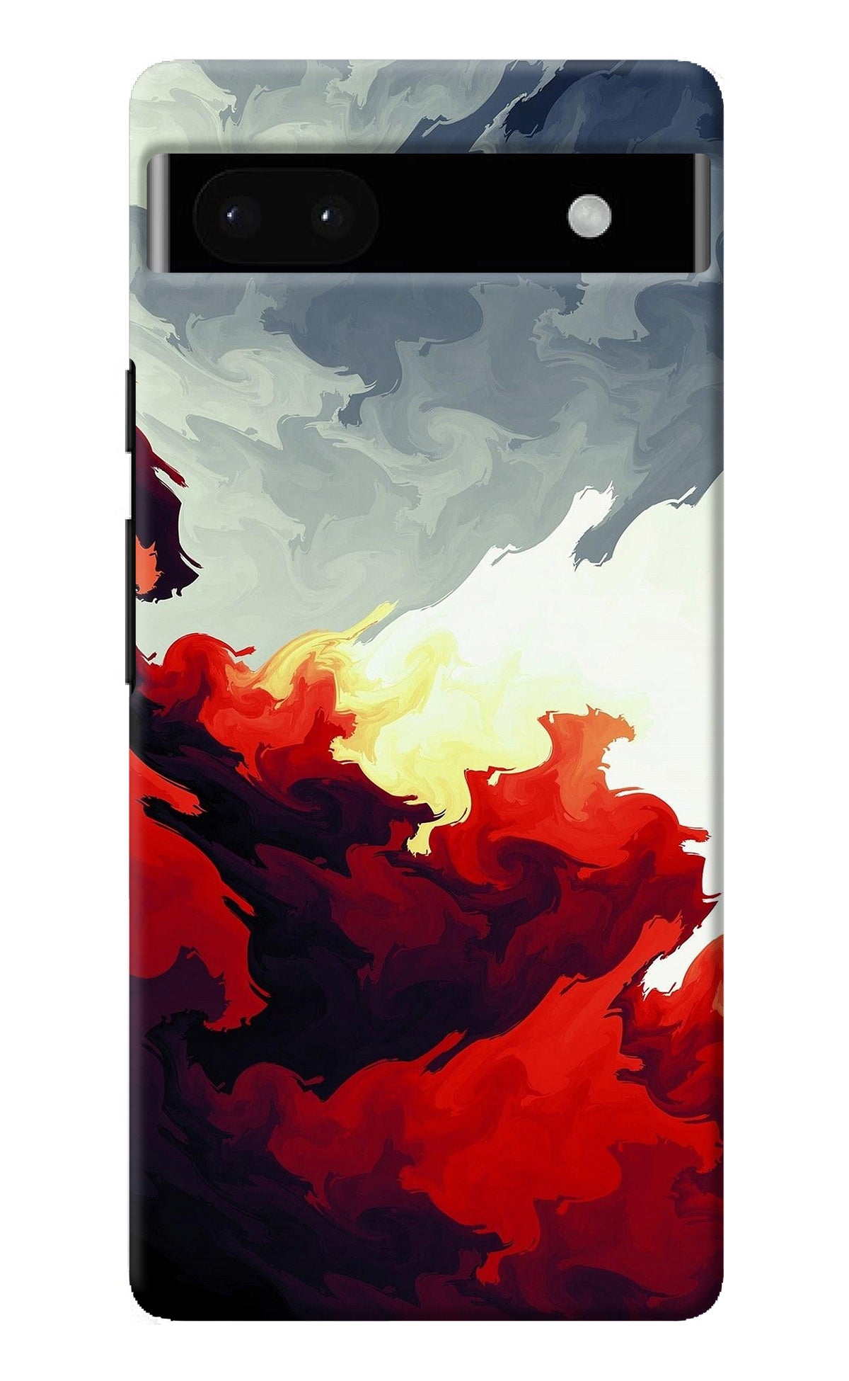 Fire Cloud Google Pixel 6A Back Cover