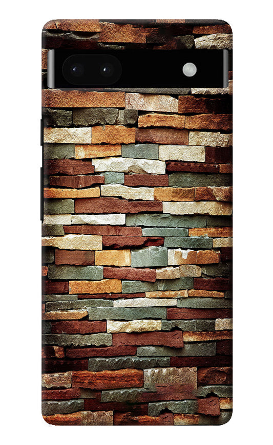 Bricks Pattern Google Pixel 6A Back Cover