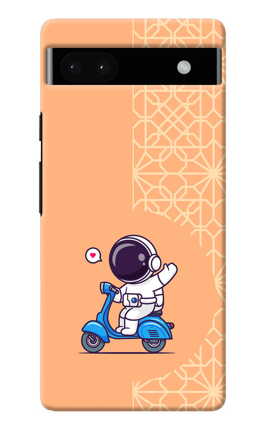 Cute Astronaut Riding Google Pixel 6A Back Cover