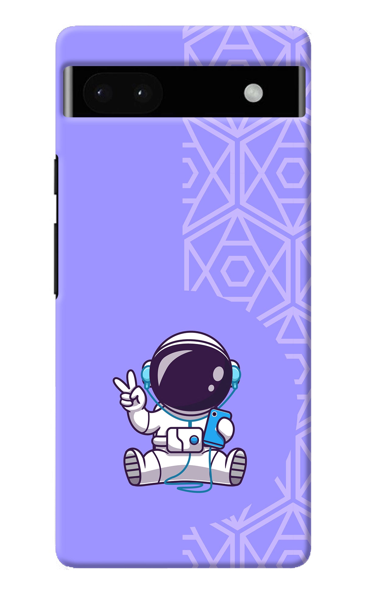 Cute Astronaut Chilling Google Pixel 6A Back Cover