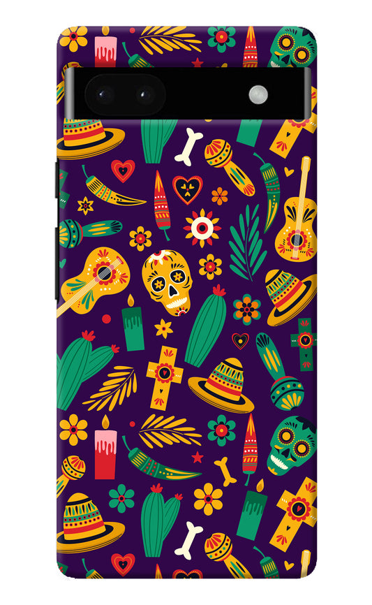 Mexican Artwork Google Pixel 6A Back Cover