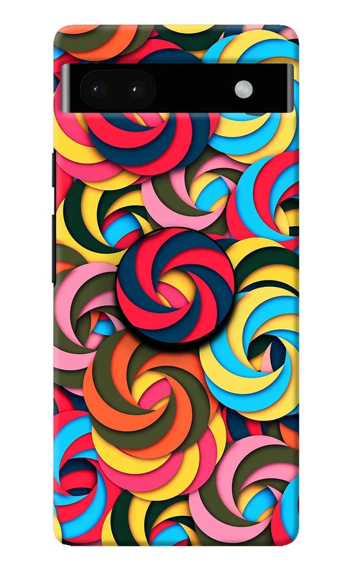 Spiral Pattern Google Pixel 6A Pop Case