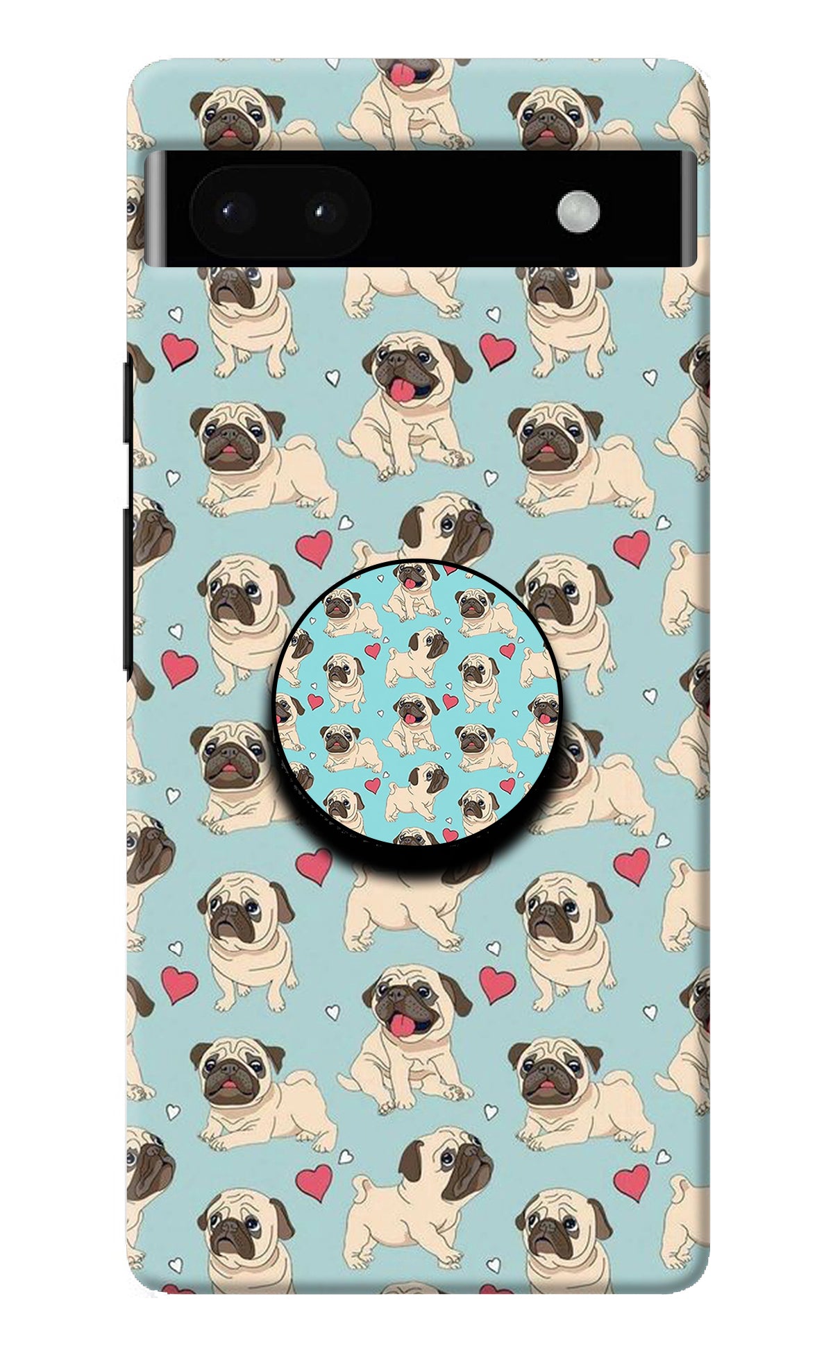 Pug Dog Google Pixel 6A Pop Case