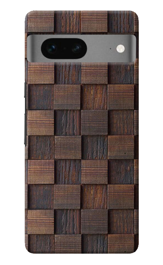 Wooden Cube Design Google Pixel 7 Back Cover
