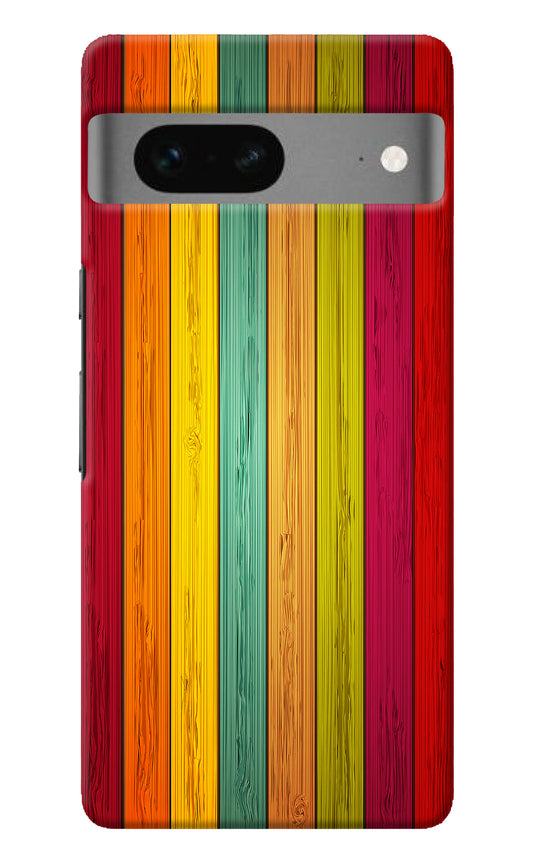 Multicolor Wooden Google Pixel 7 Back Cover