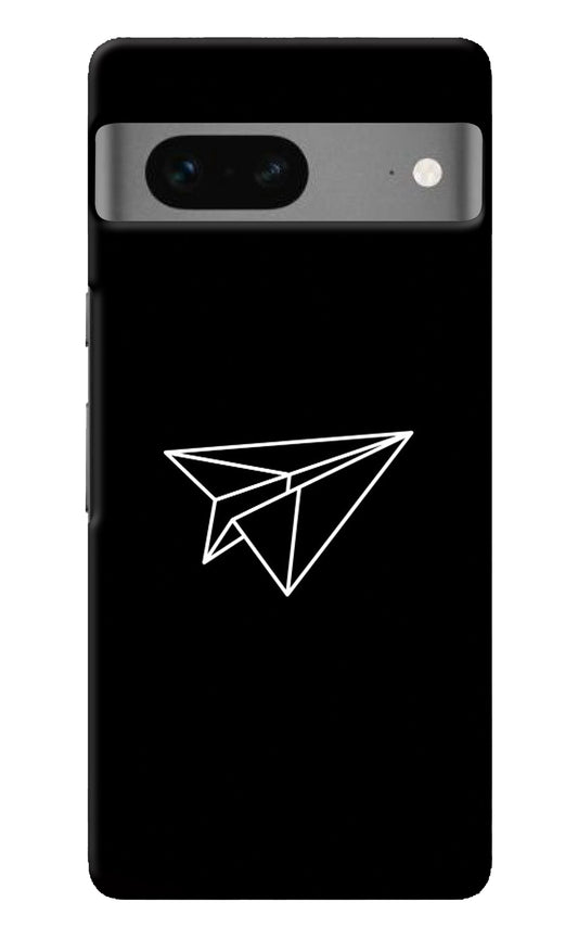 Paper Plane White Google Pixel 7 Back Cover