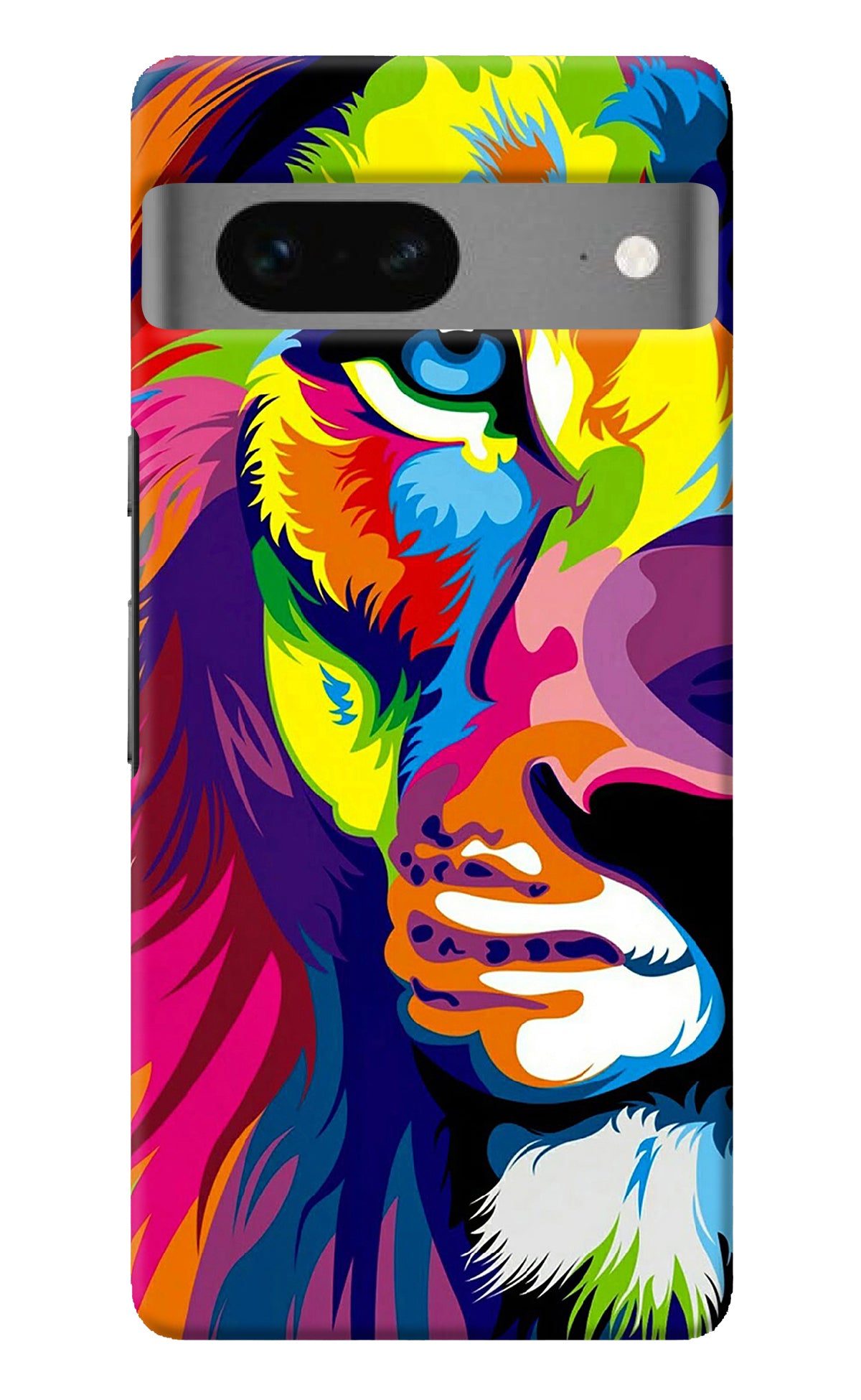 Lion Half Face Google Pixel 7 Back Cover