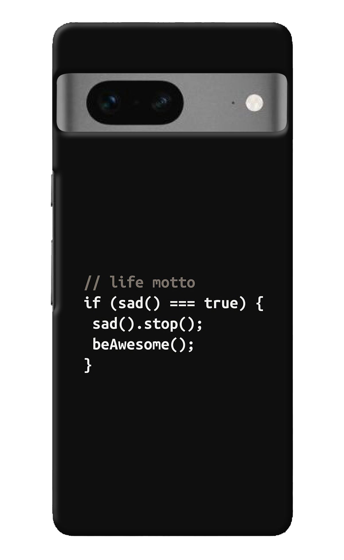 Life Motto Code Google Pixel 7 Back Cover