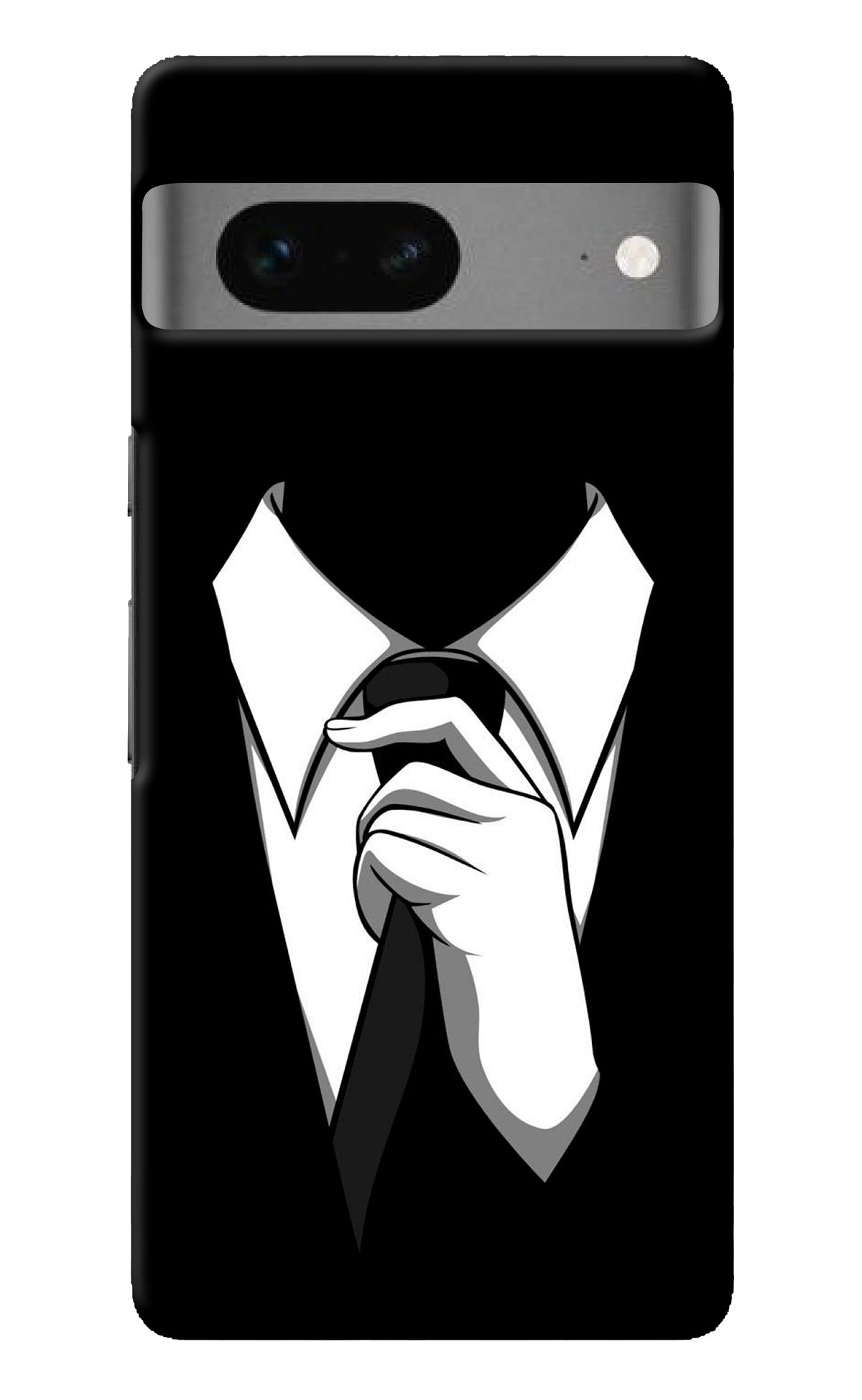 Black Tie Google Pixel 7 Back Cover