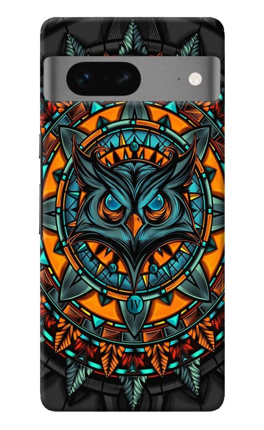 Angry Owl Art Google Pixel 7 Back Cover