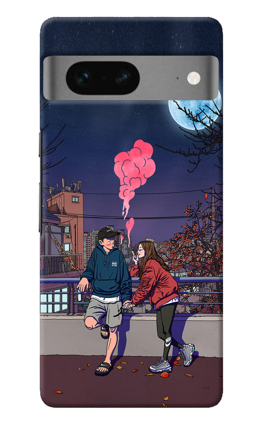 Chilling Couple Google Pixel 7 Back Cover