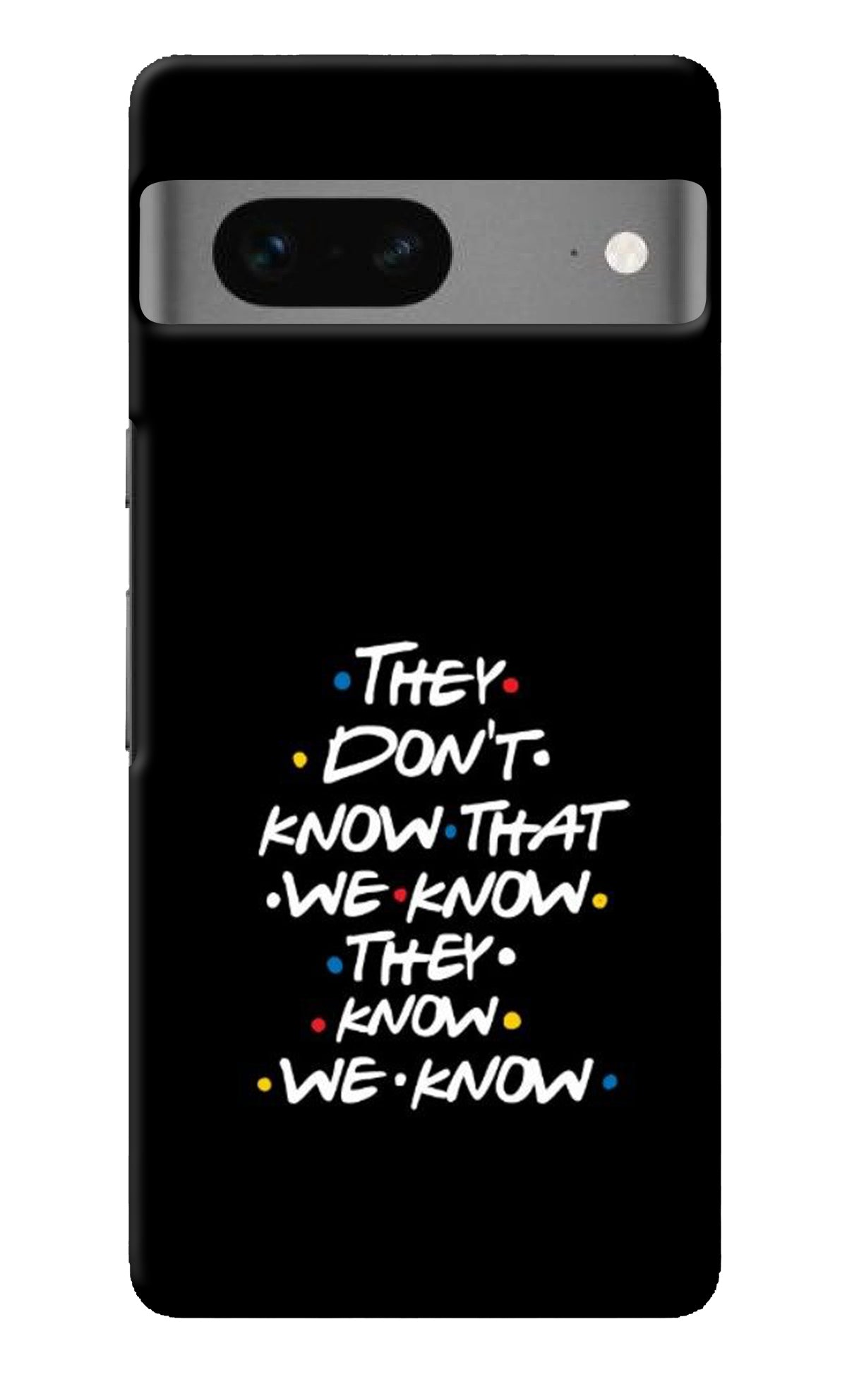 FRIENDS Dialogue Google Pixel 7 Back Cover