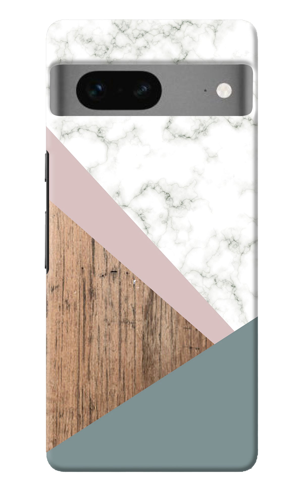 Marble wood Abstract Google Pixel 7 Back Cover