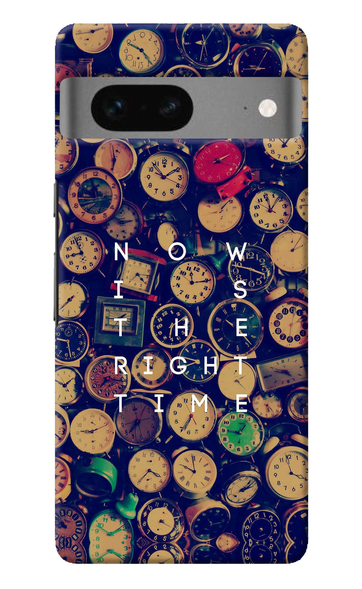 Now is the Right Time Quote Google Pixel 7 Back Cover