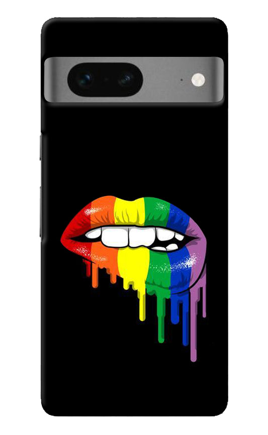 Lips Biting Google Pixel 7 Back Cover