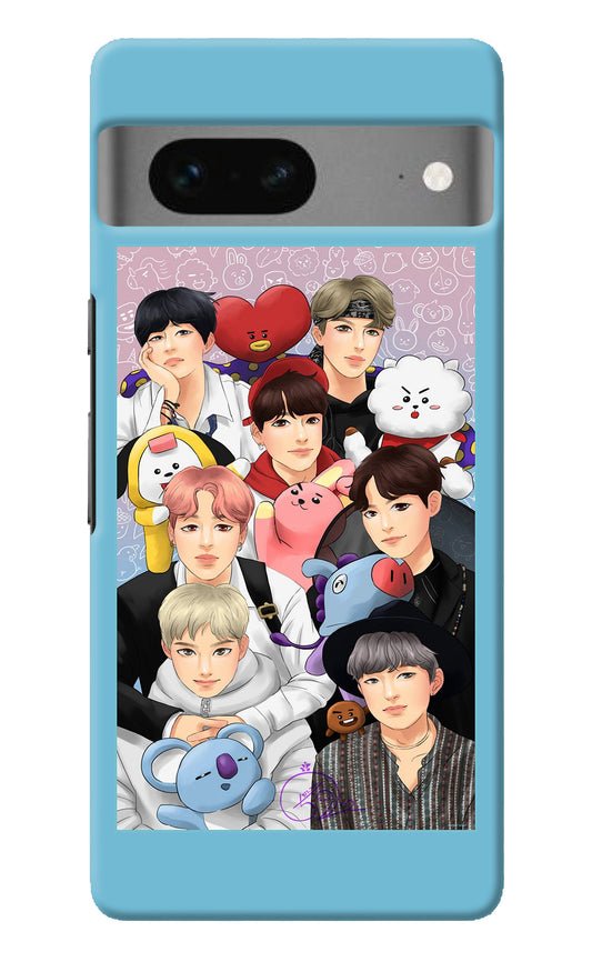 BTS with animals Google Pixel 7 Back Cover