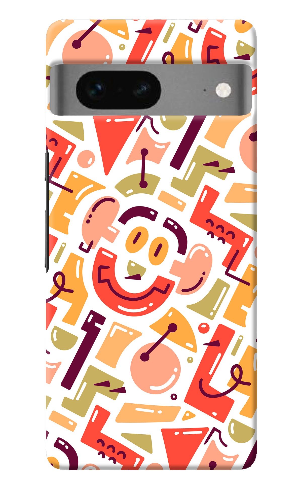 Doodle Pattern Google Pixel 7 Back Cover