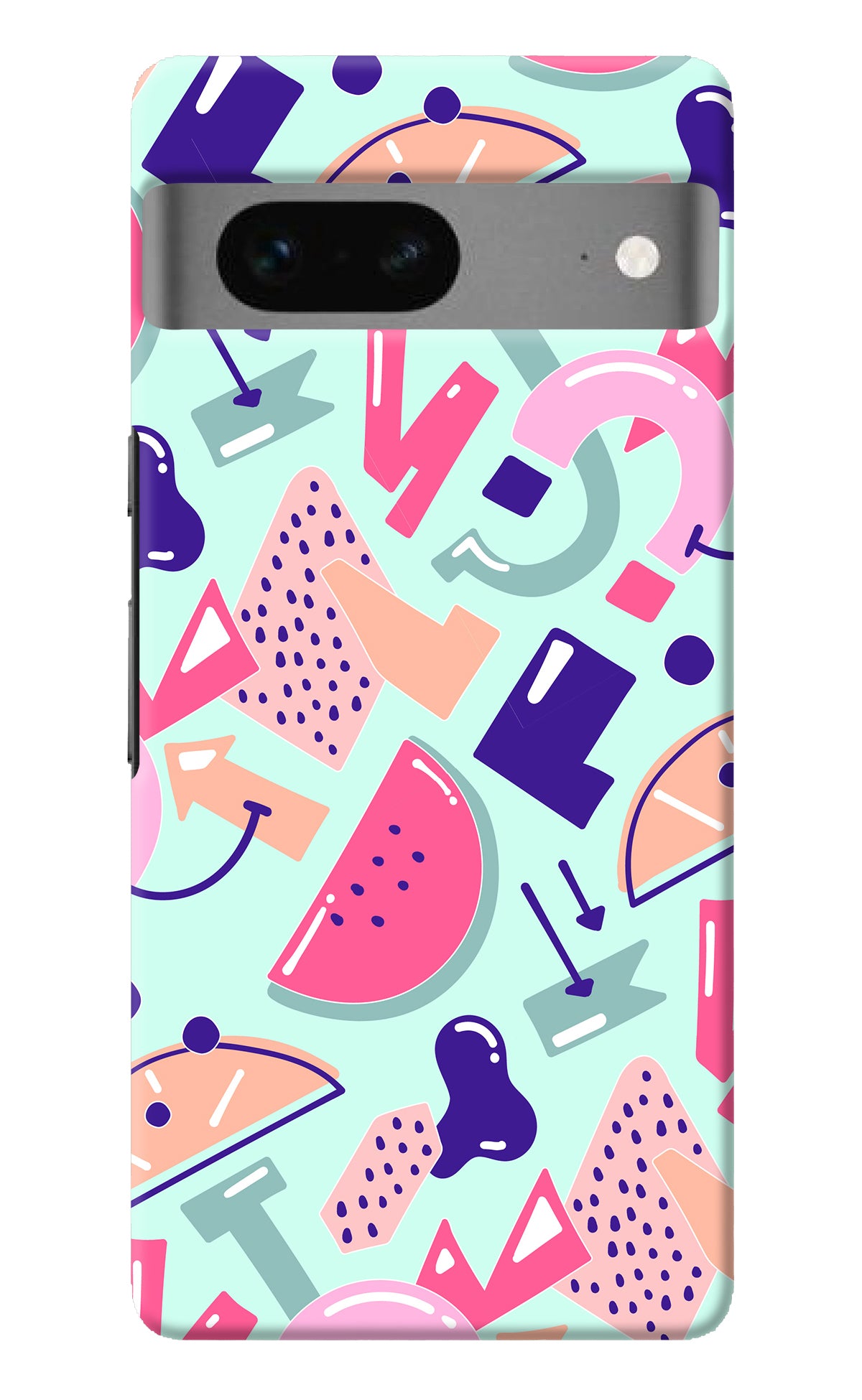 Doodle Pattern Google Pixel 7 Back Cover