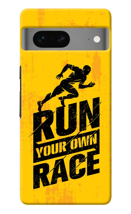 Run Your Own Race Google Pixel 7 Back Cover