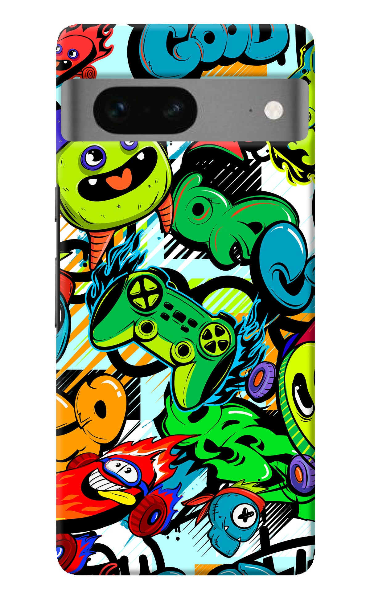 Game Doodle Google Pixel 7 Back Cover