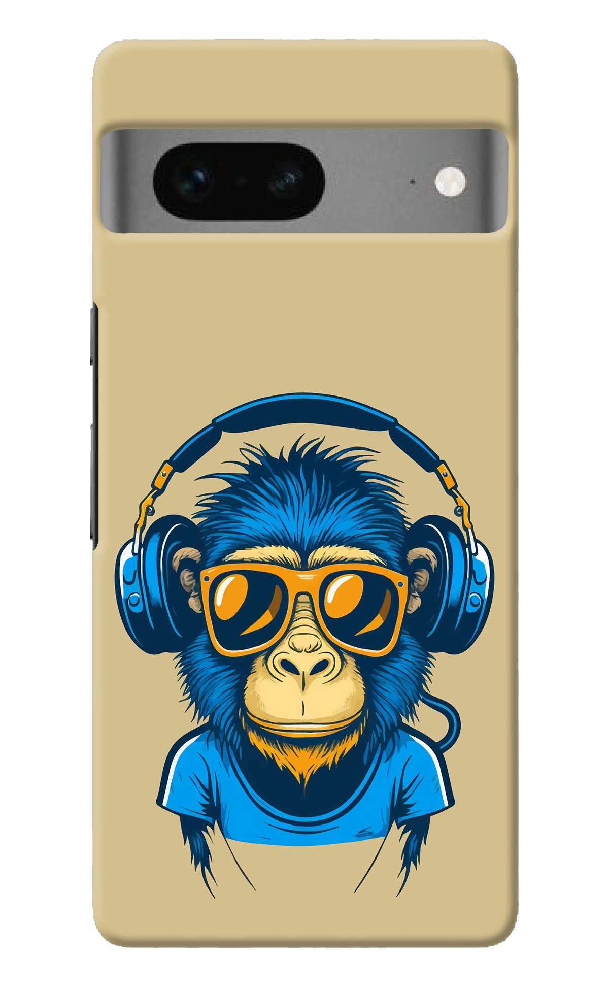 Monkey Headphone Google Pixel 7 Back Cover