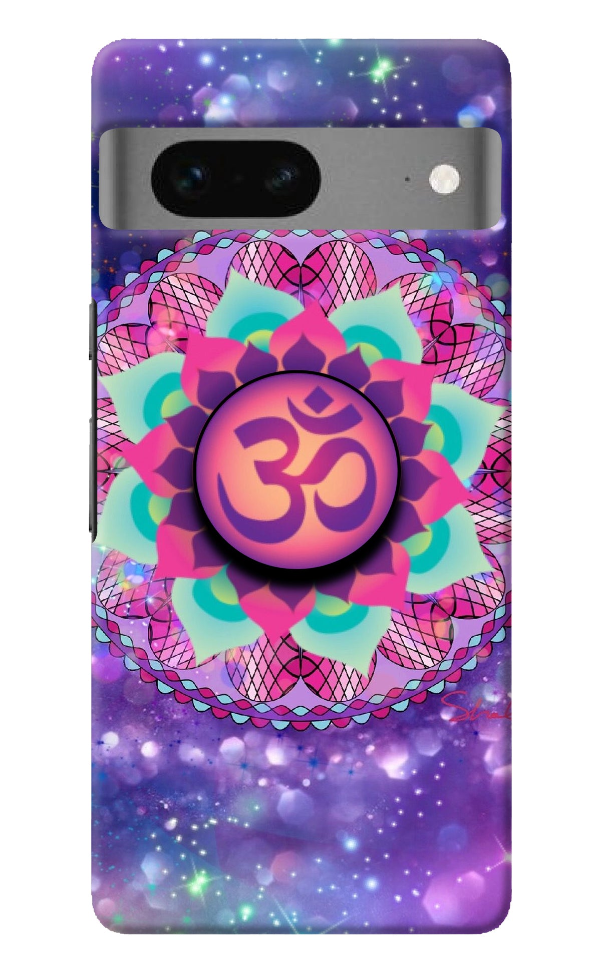 Om Purple Google Pixel 7 Pop Case