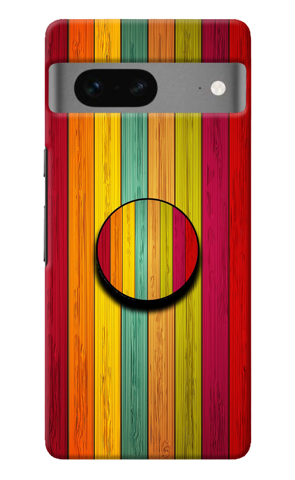 Multicolor Wooden Google Pixel 7 Pop Case