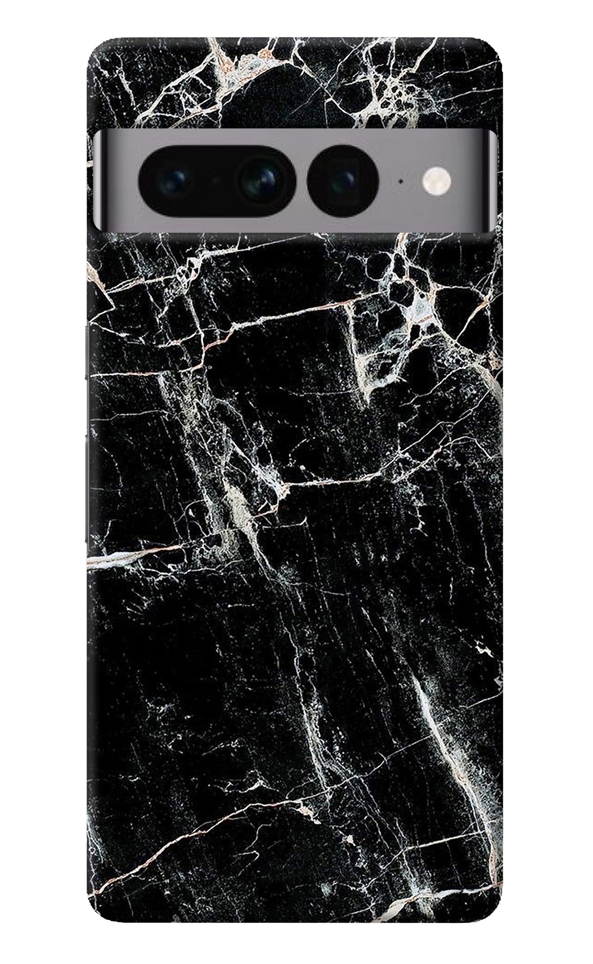 Black Marble Texture Google Pixel 7 Pro Back Cover