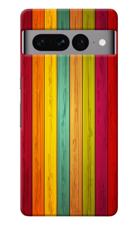 Multicolor Wooden Google Pixel 7 Pro Back Cover