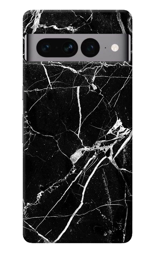 Black Marble Pattern Google Pixel 7 Pro Back Cover