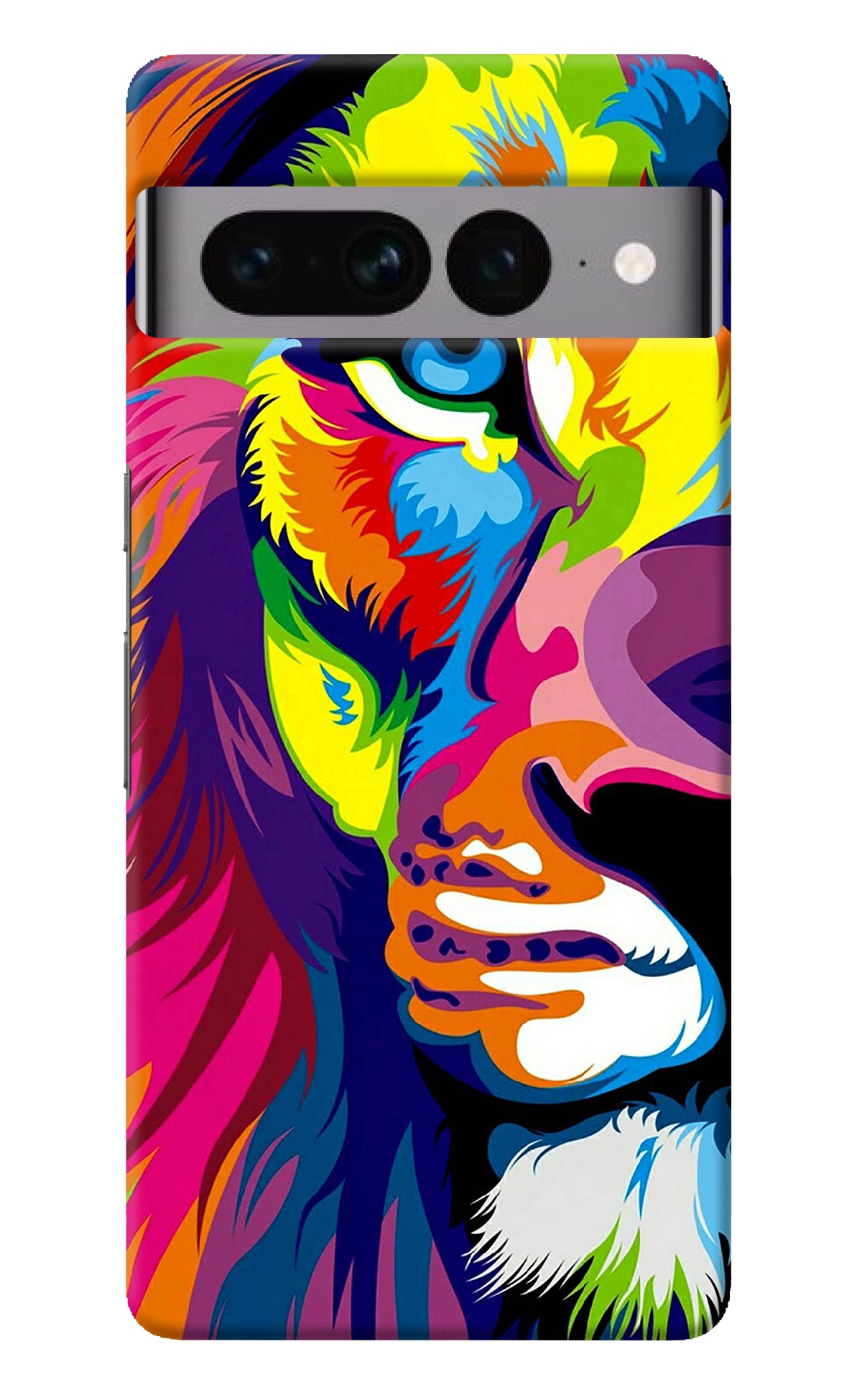 Lion Half Face Google Pixel 7 Pro Back Cover