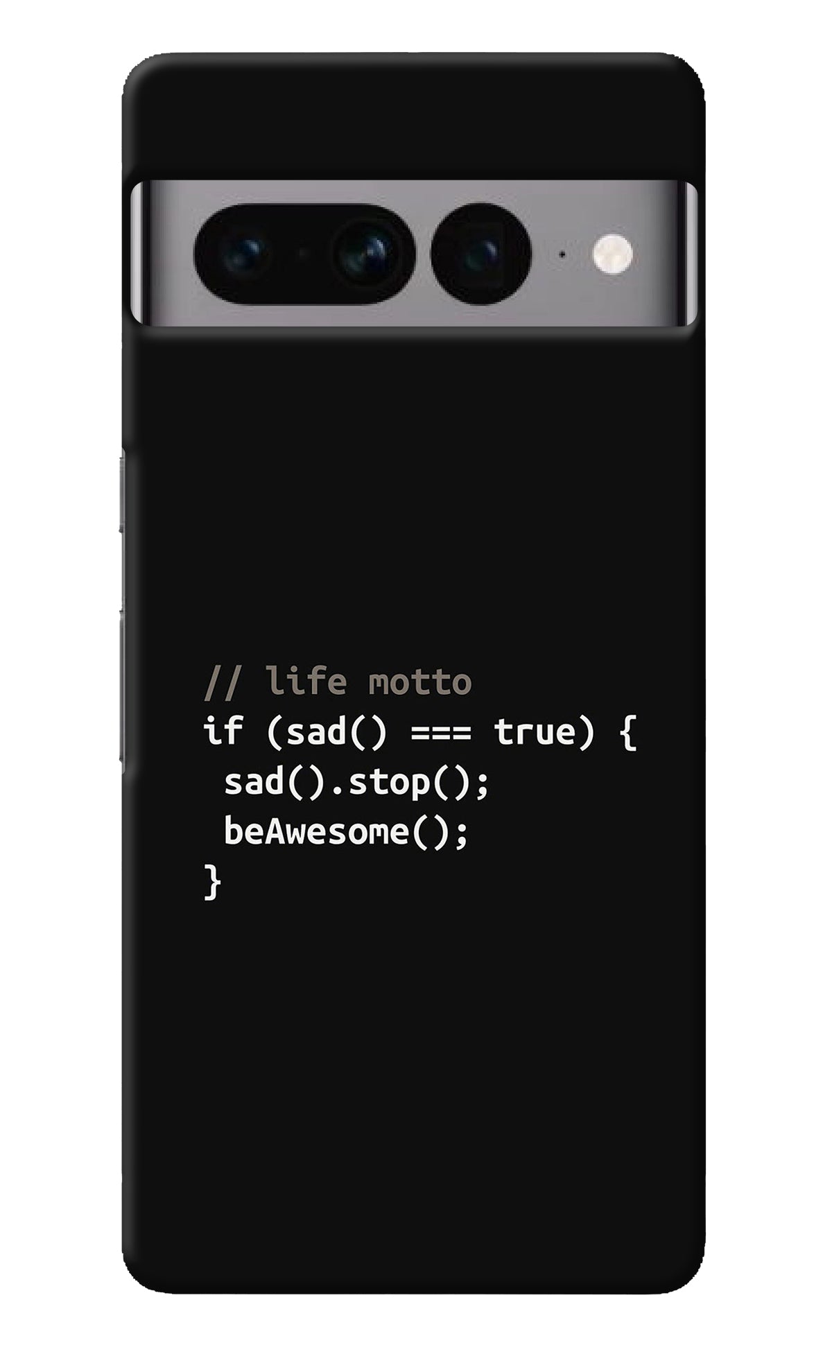 Life Motto Code Google Pixel 7 Pro Back Cover