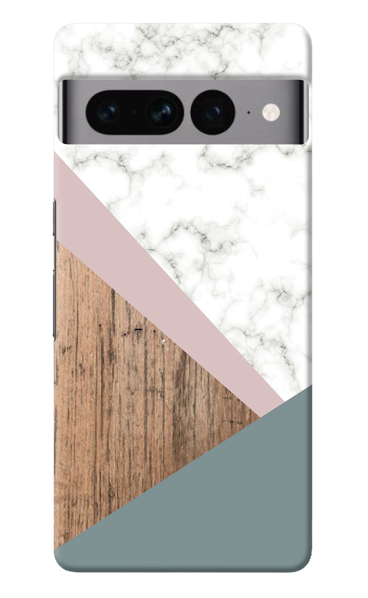 Marble wood Abstract Google Pixel 7 Pro Back Cover