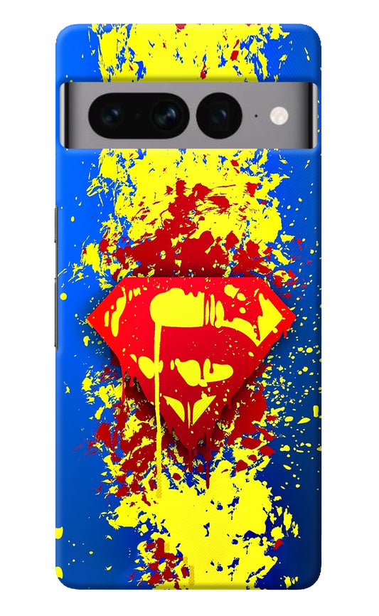 Superman logo Google Pixel 7 Pro Back Cover