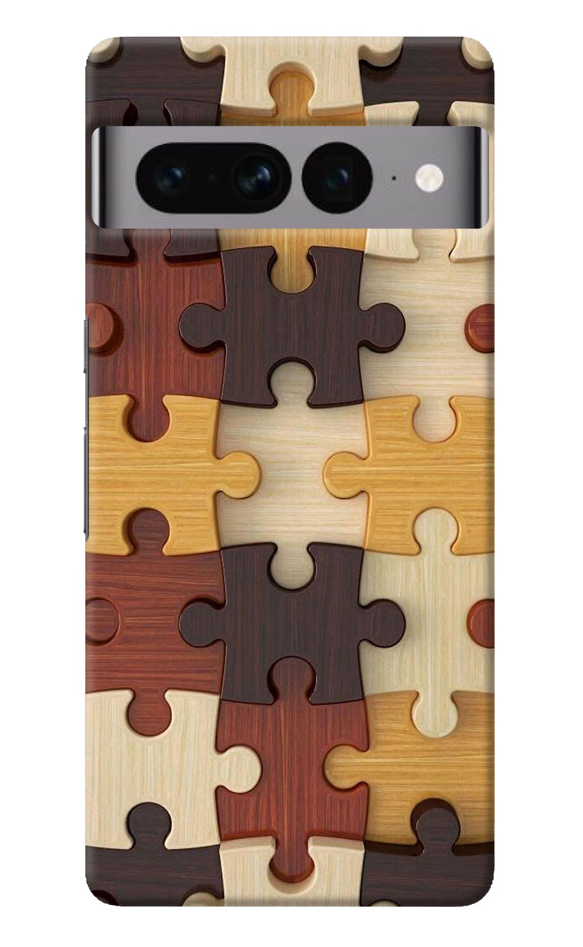 Wooden Puzzle Google Pixel 7 Pro Back Cover