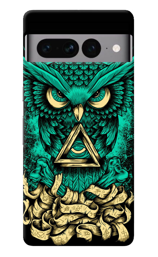 Green Owl Google Pixel 7 Pro Back Cover