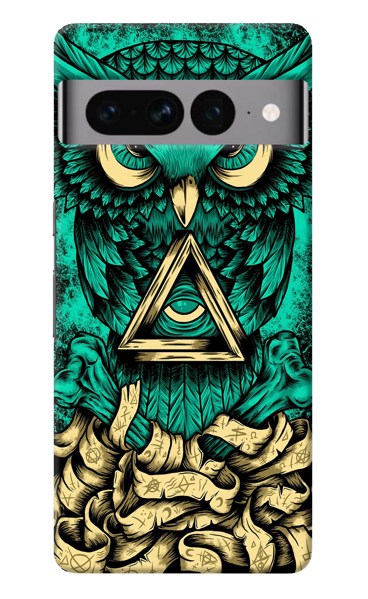 Green Owl Google Pixel 7 Pro Back Cover