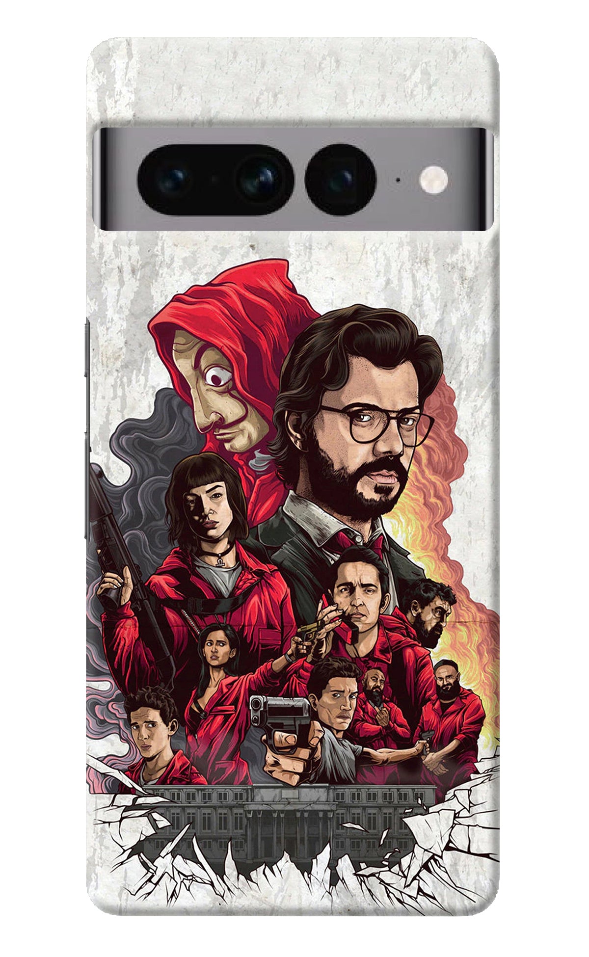 Money Heist Artwork Google Pixel 7 Pro Back Cover