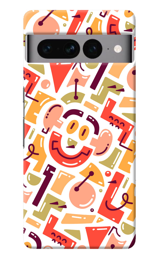 Doodle Pattern Google Pixel 7 Pro Back Cover