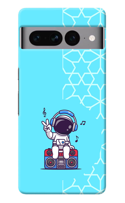 Cute Astronaut Chilling Google Pixel 7 Pro Back Cover