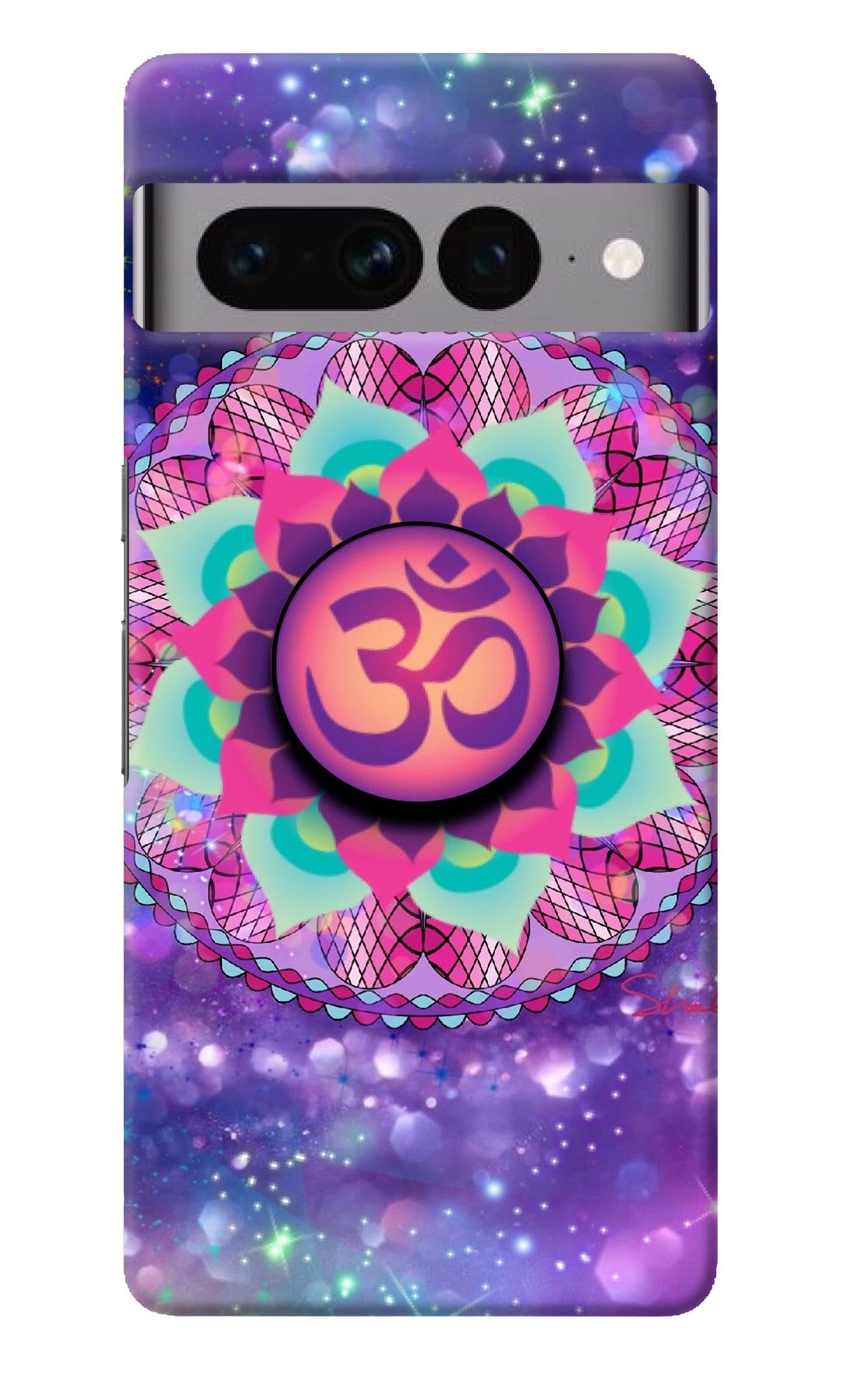 Om Purple Google Pixel 7 Pro Pop Case