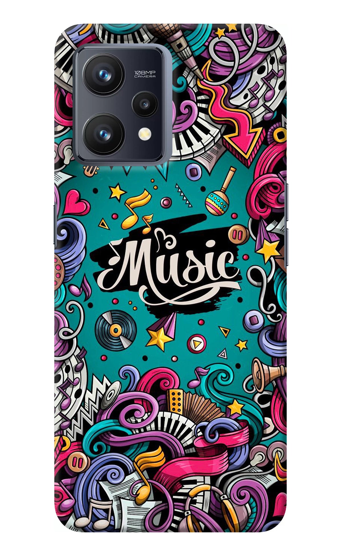 Music Graffiti Realme 9 4G Back Cover